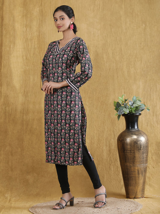 Pure Cotton printed Straight kurti