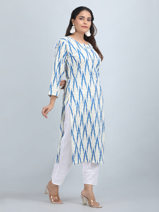 Pure Cotton printed Straight kurti